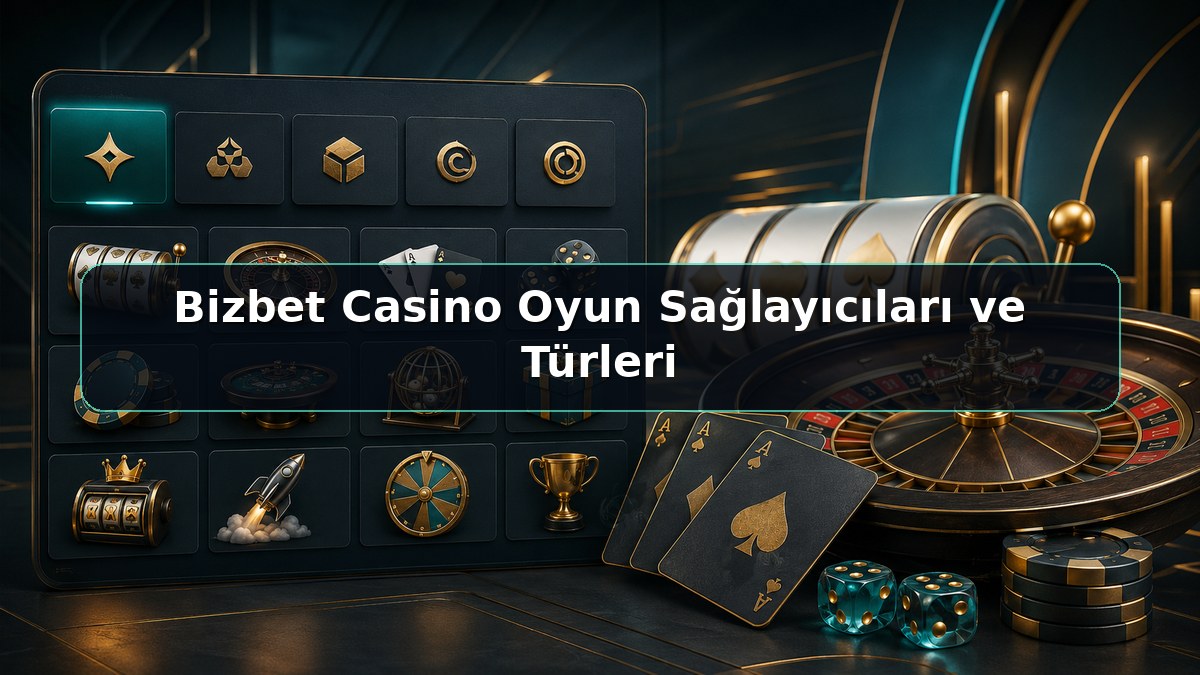 Bizbet Casino Oyun Sağlayıcıları ve Türleri konulu Bizbet görseli