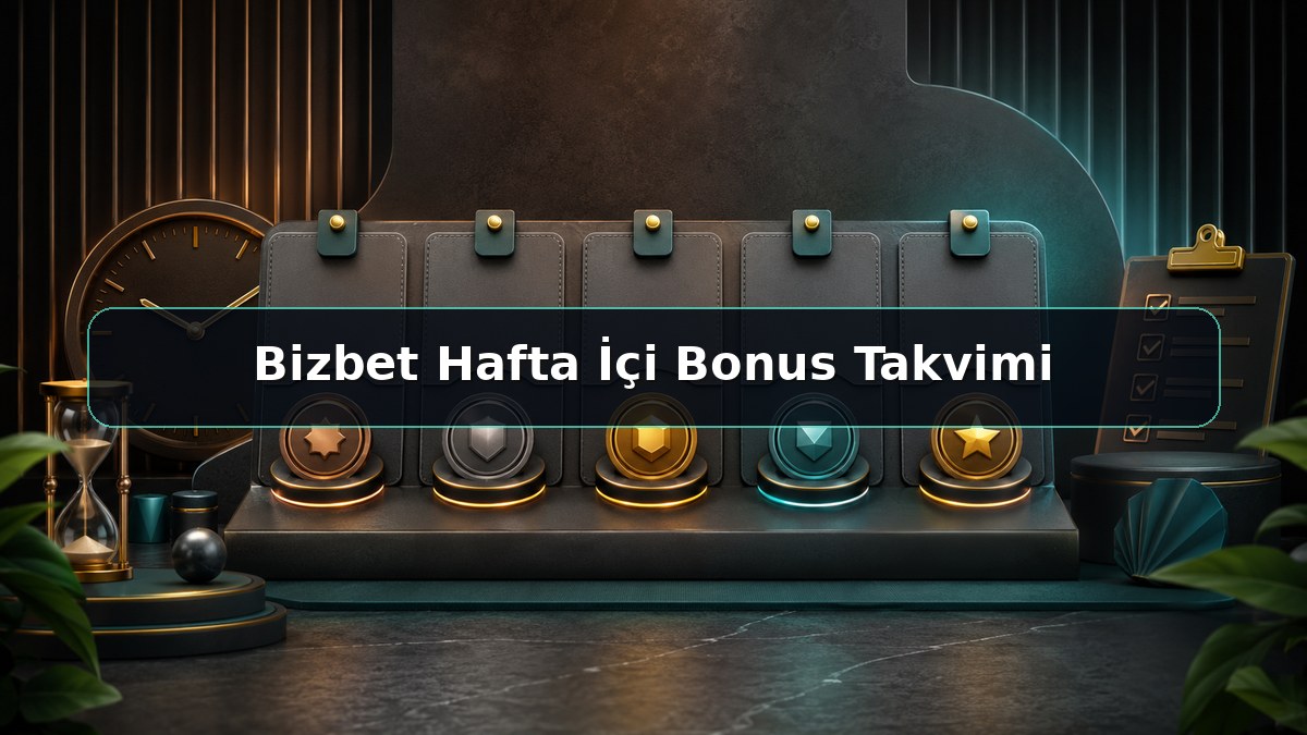Bizbet Hafta İçi Bonus Takvimi konulu Bizbet görseli