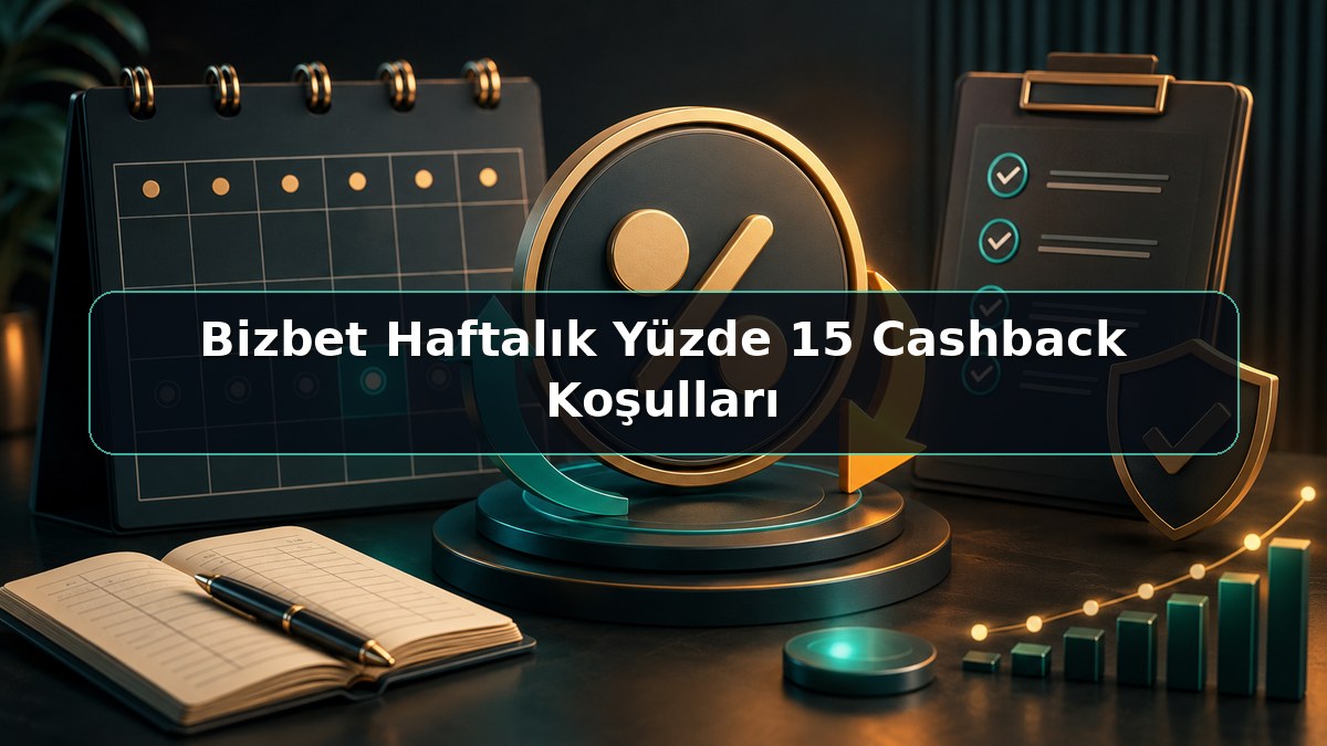 Bizbet Haftalık Yüzde 15 Cashback Koşulları konulu Bizbet görseli
