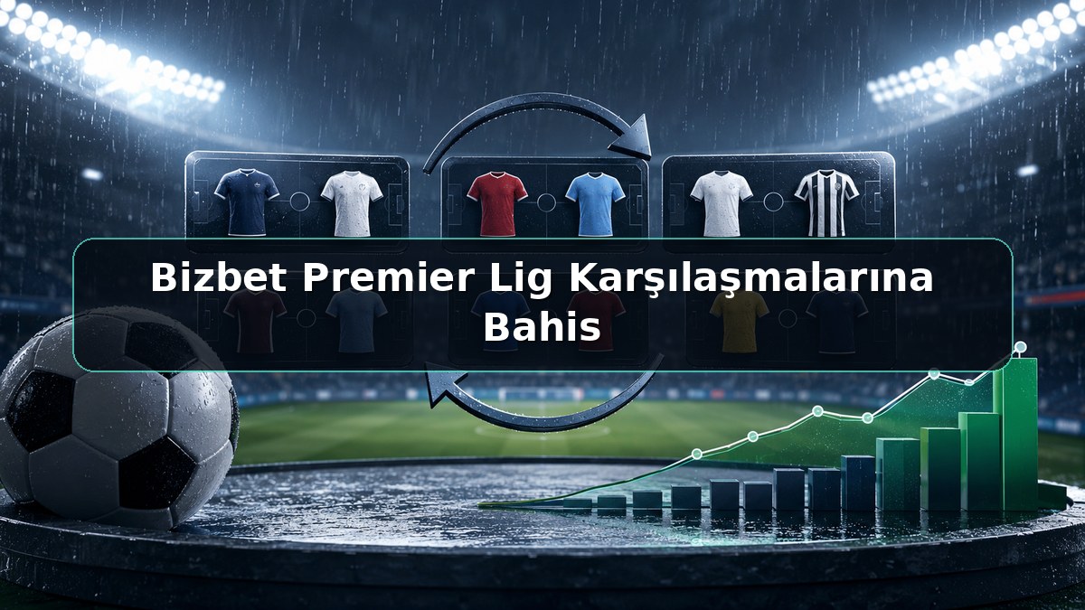 Bizbet Premier Lig Karşılaşmalarına Bahis konulu Bizbet görseli