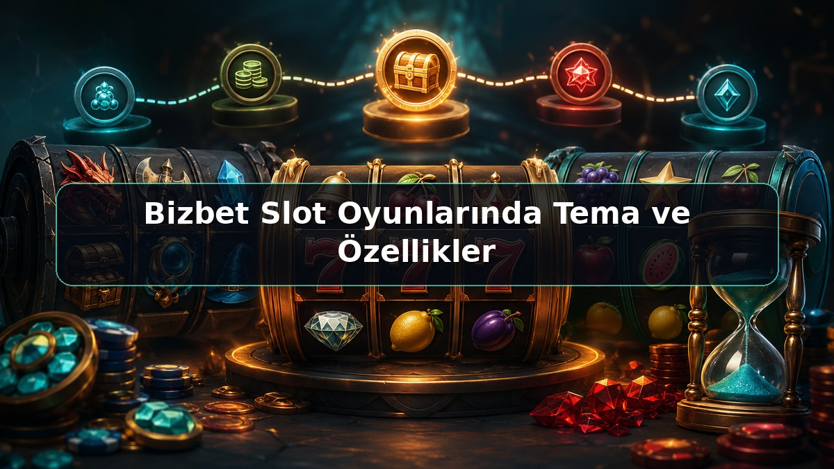 Bizbet Slot Oyunlarında Tema ve Özellikler konulu Bizbet görseli